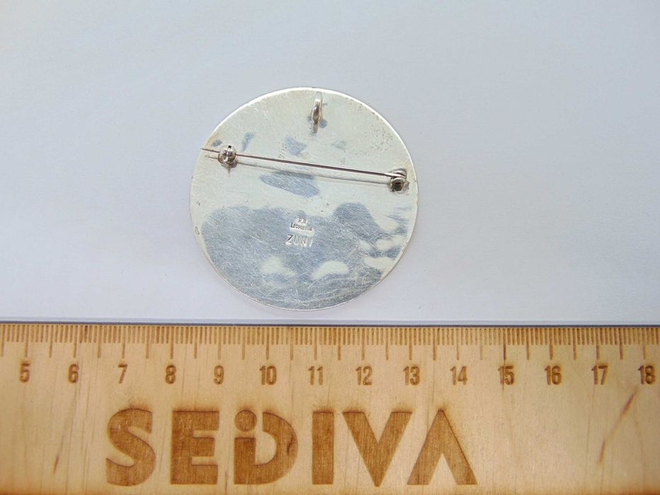 Brosa pandantiv mare din argint Ruddell Nancy Laconsello Zuni