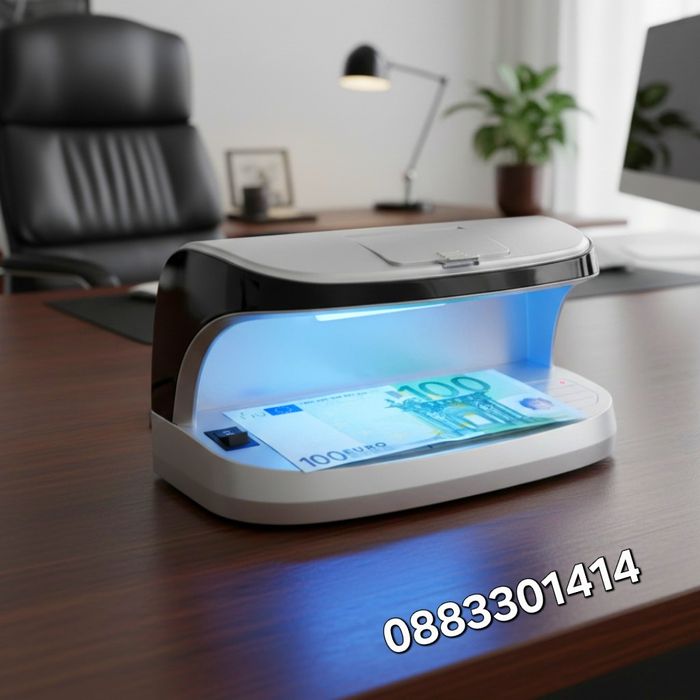 Детектор за банкноти Ултравиолетов с магнитен сензор и вградена батери