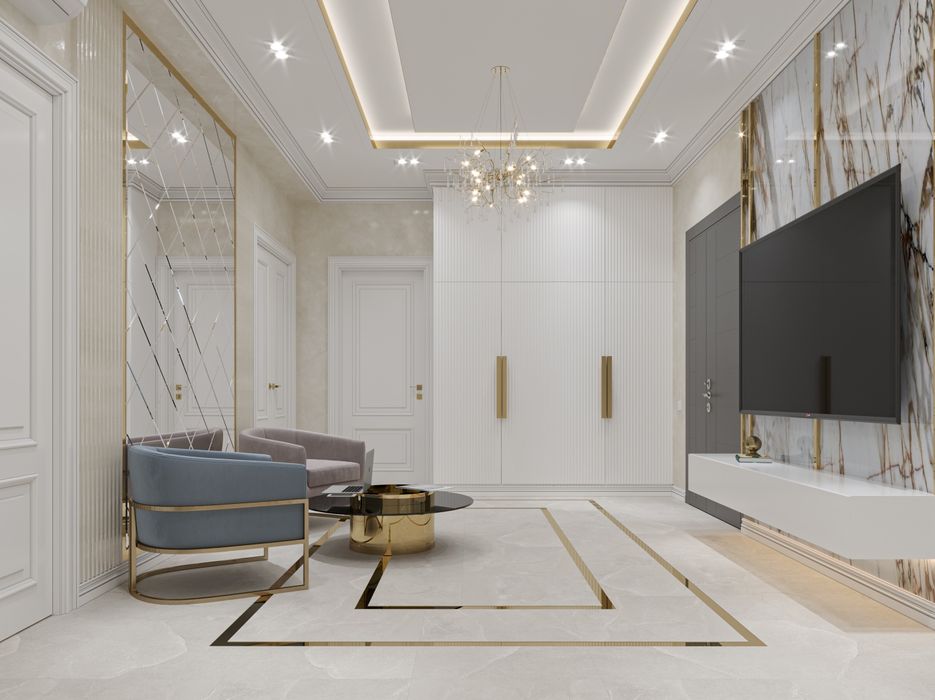 Дизайнерский ремонт квартиры под ключ в Ташкенте.