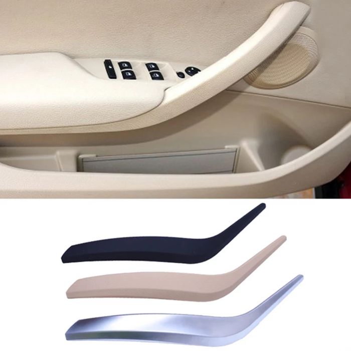 Set manere interior pasager sofer gri bej negru silver crom Bmw X1 E84