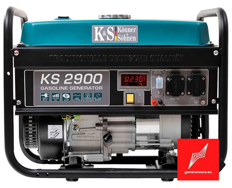 Generator de curent pe benzina 230V 2,9 kW Konner & Sohnen KS 2900