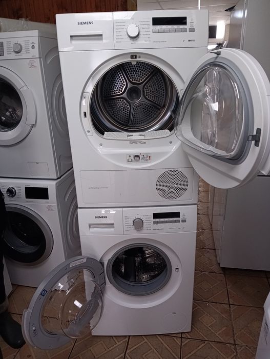 Комплект пералня и сушилня с термопомпа Сименс Siemens С+++ 8кгГаранци