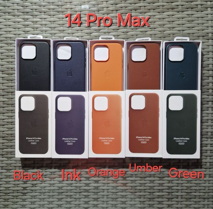 Huse piele Leather MagSafe iPhone seria 18/17/16/15/14/13/12