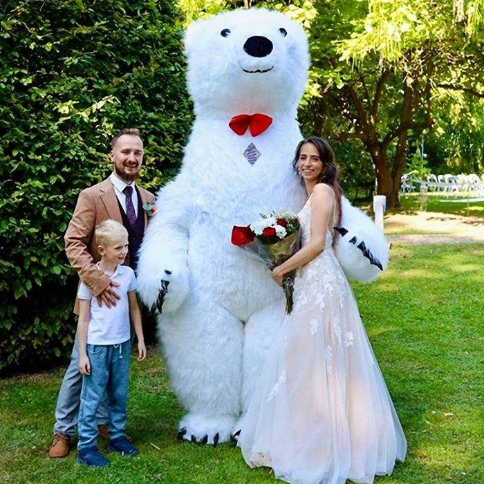 Гигантски надуваем Костюм на Лило и Стич 2,6м за парти Розов