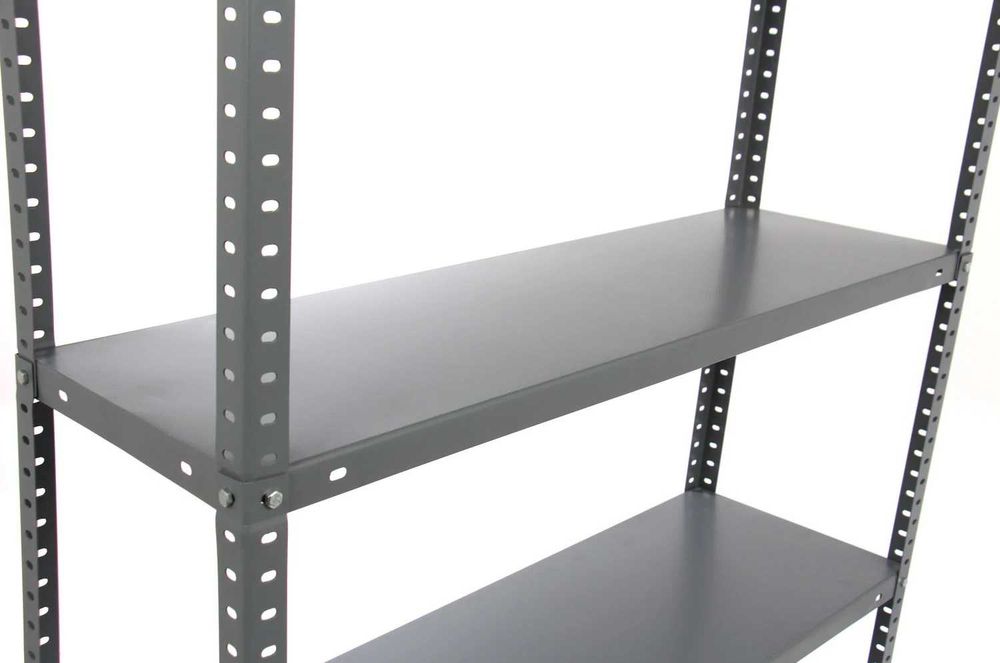 Raft metalic depozitare, Bricol 30, 180 x 90 x 30 cm, gri,70 kg/polita