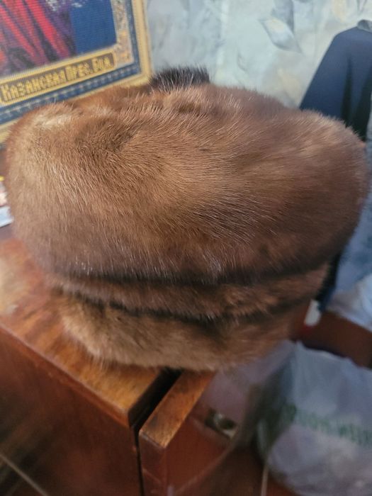 Шапка норковая. Оригинал.