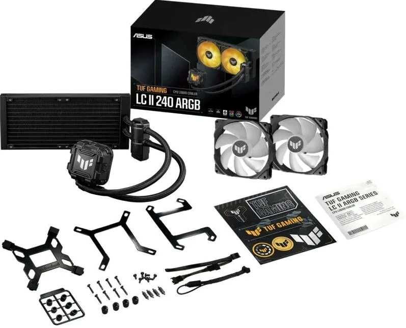 Vand cooler procesor cu lichid Asus TUF Gaming LC II 240 ARGB, 2x 120mm