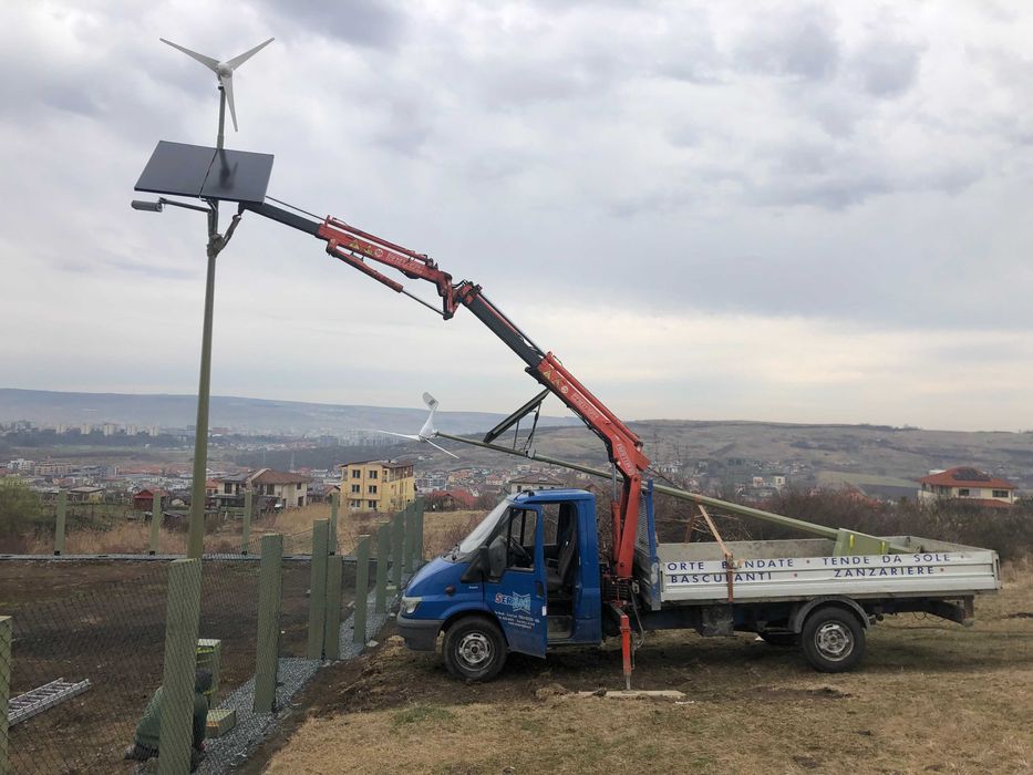 Vand Ford Transit 2.4 d an 2001 cu macara de 7 m