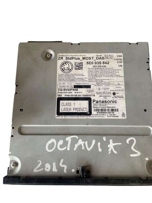 Unitate Multimedia Sistem De Navigatie Skoda Octavia 3 2012 - > 5E0035842