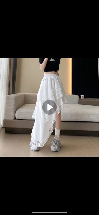 Юбка трендовая с рюшками