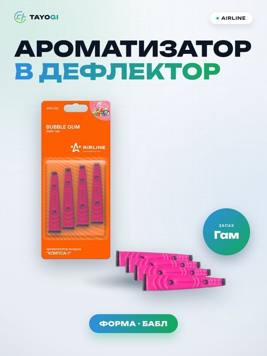 Ароматизатор в дефлектор Airline Bubble Gum