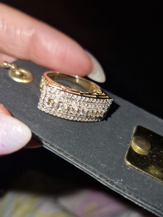 Золото бриллиант набор кольцо + серьги