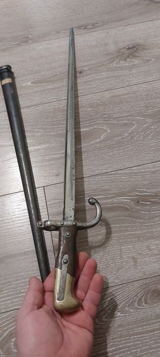 Baionetă Sabie Franta - Gras M1874 produsă în St.Etienne in 1877
