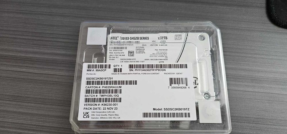 Ссд серверный ssd d3 s 4520