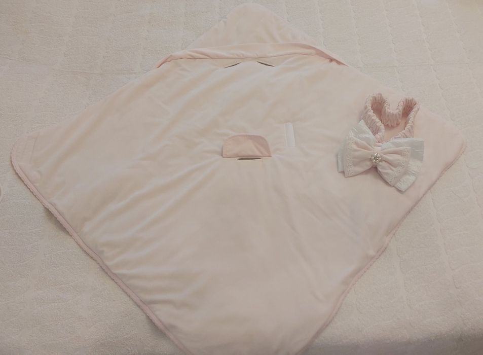 Конверт-плед для новорожденной