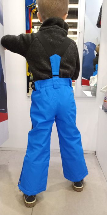 2xPantaloni dubli ski-sanie copii: 8ani(128cm)+9ani(134cm)impermeabili