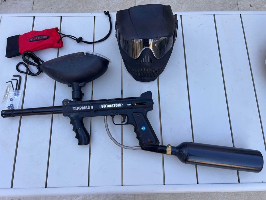 Paintball - Pusca Tippmann 98 Custom + Masca