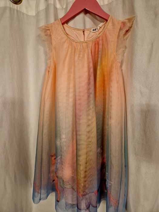 Rochie unicorn hm  9-10 ani
