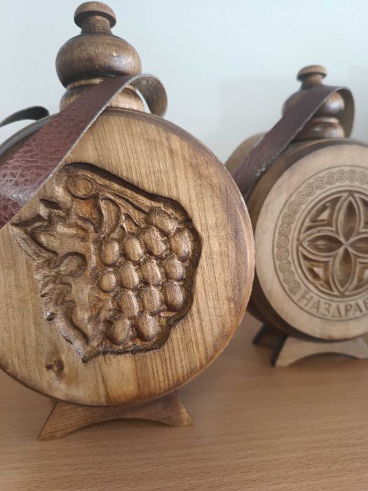 Гравирани дървени бъклици