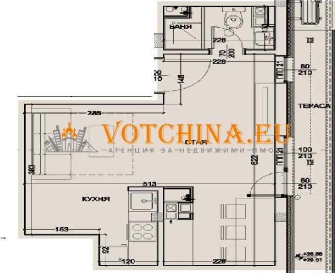 Продава се Едностаен апартамент в Варна, Център - 54 кв.м за 1030 €/кв.м - Снимка #3