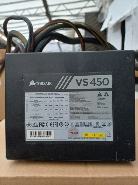 Захранване CORSAIR 450W Перфектно