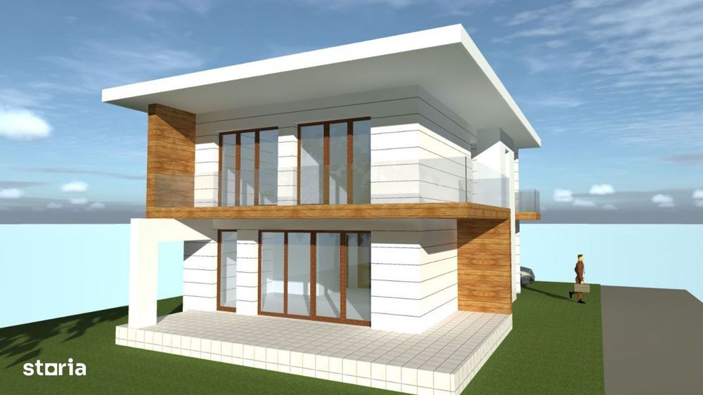 Vilă Nouă 131 Mp | Teren 450 Mp | Ansamblu Privat | Semifinisată De