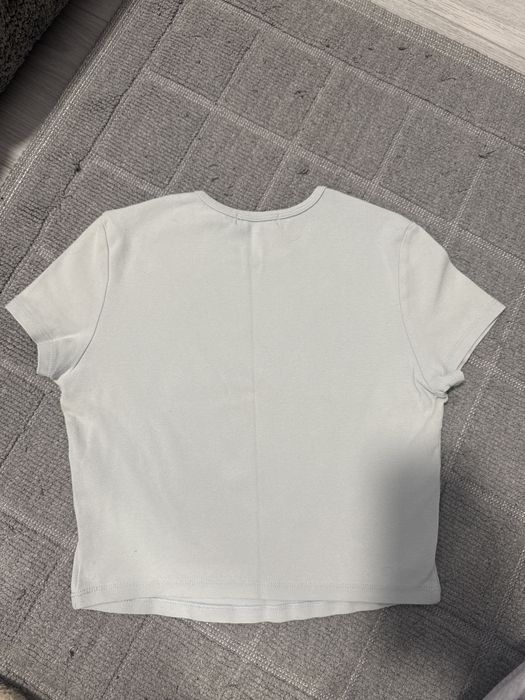 Bershka фланелка с къс ръкав и щампа