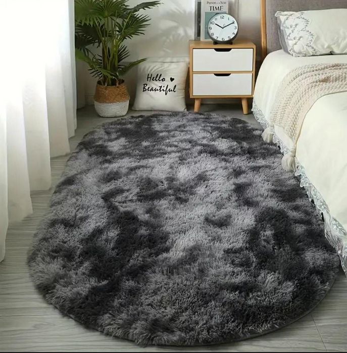 Covor Fluffy Pufos Oval, 5 culori disponibile in stoc 
Dimensiuni:80x1