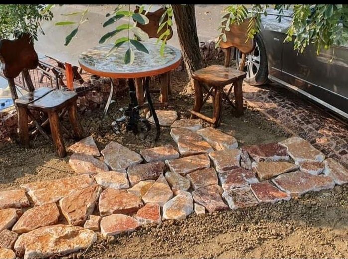 Pasi japonezi ovali gradina piatra naturala gazon