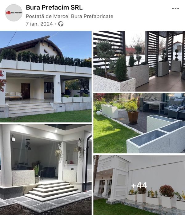 Jardiniere banci garduri vaze morminte glafuri etc