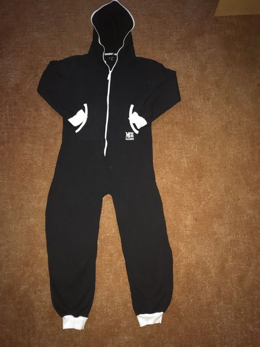 Дамски/Детски памучен гащеризон с цип и качулка