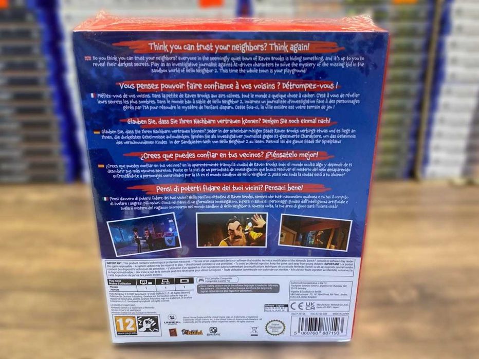 Новый Hello Neighbor 2 Imbir Edition+Игрушка Nintendo Switch/ Нинтендо