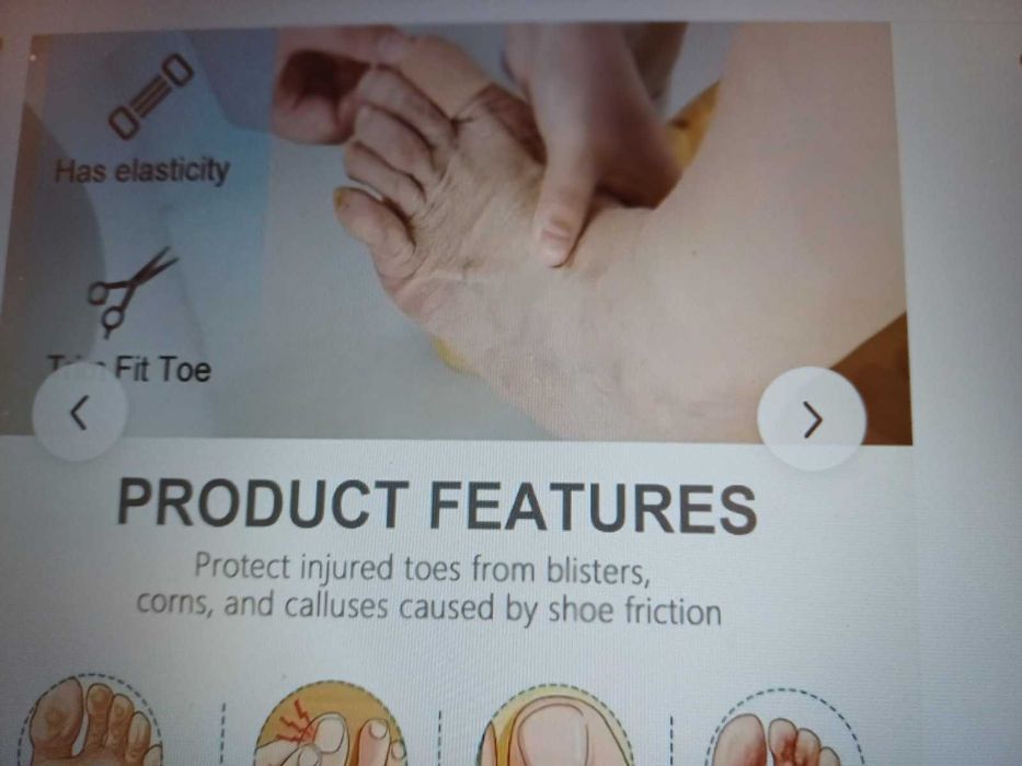 фиксатор и чорапче за пръстите на краката