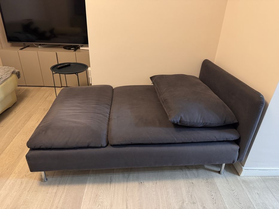 Canapea sezlong  gri 150/92 cm