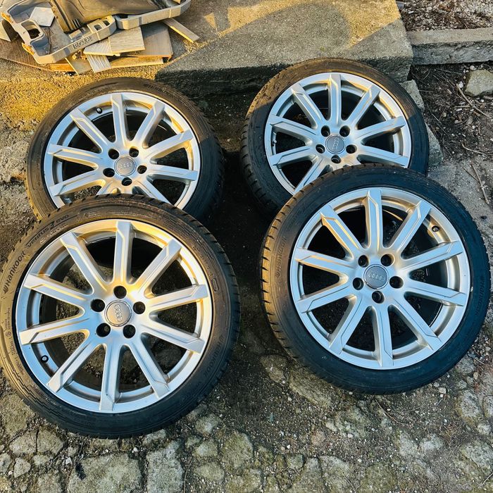 Джанти за Ауди А4 Б8 18 цола с чисто нови летни гуми HANKKOK