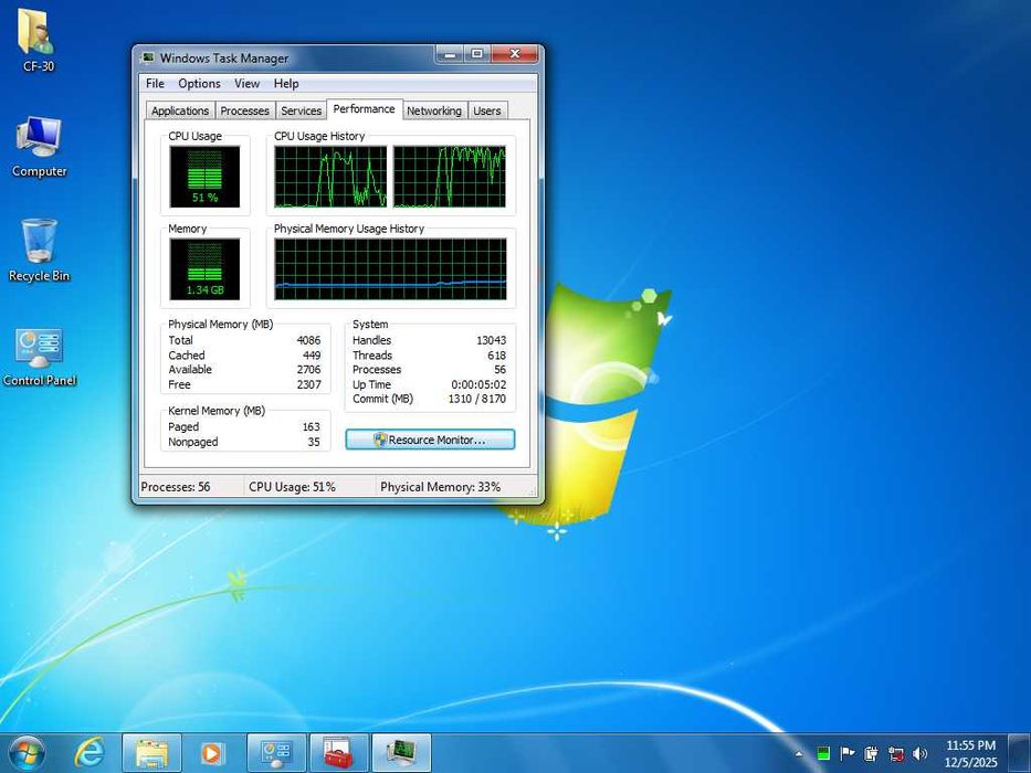 Брониран Panasonic Toughbook CF-30 MK2, TOUCH, SSD