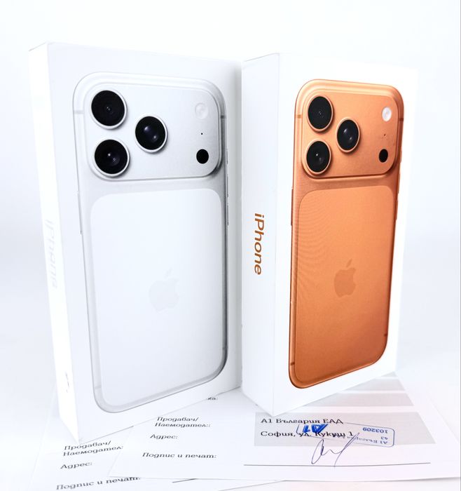 НОВ! Apple iPhone 17 Pro 256GB Cosmic Orange / Silver 2г. Гаранция