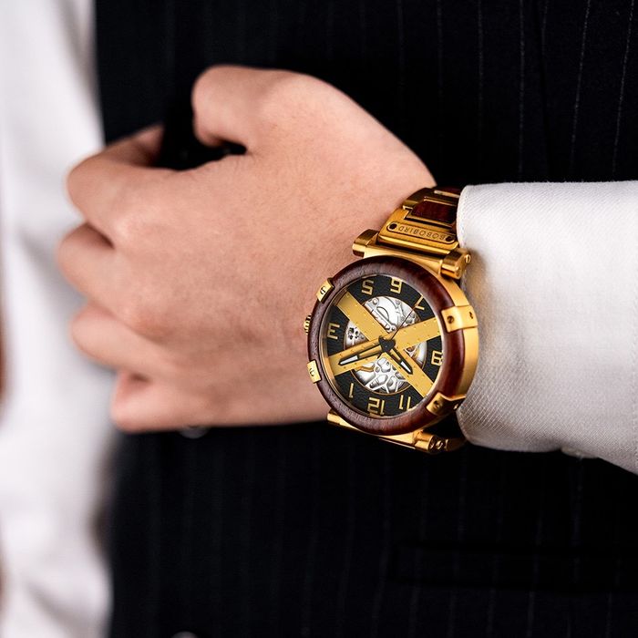 BOBO BIRD Часы Деревянные Роскошные Механические серии Skeleton X soat