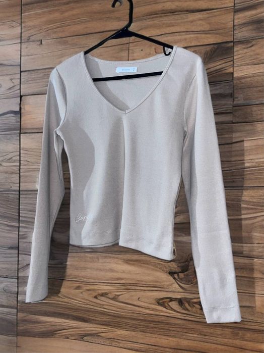 Женский бежевый лонгслив