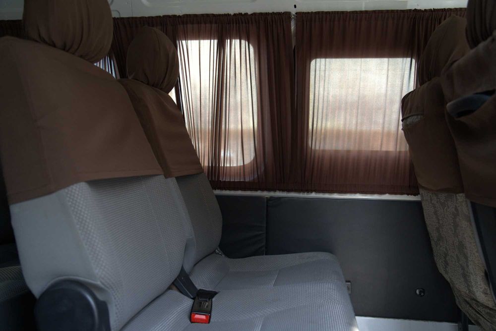 Услуга автоперевозки на 7, 14 и 20 местных микроавтобусах