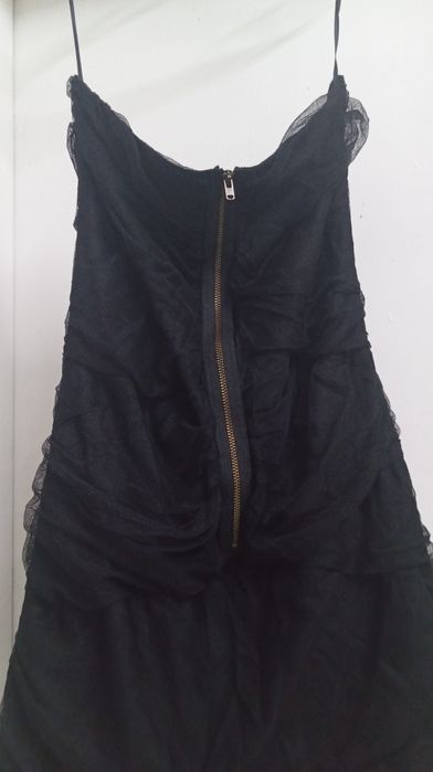 Черна тюлена рокля, р-р S