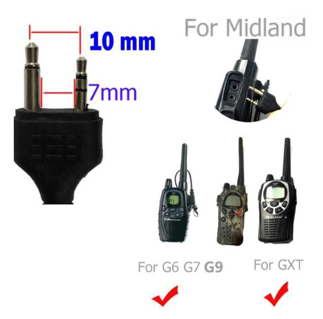 Casti cu microfon statie Midland noi