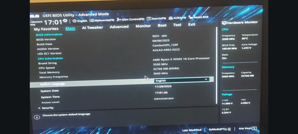 Procesor Amd Ryzen 9 3950x
