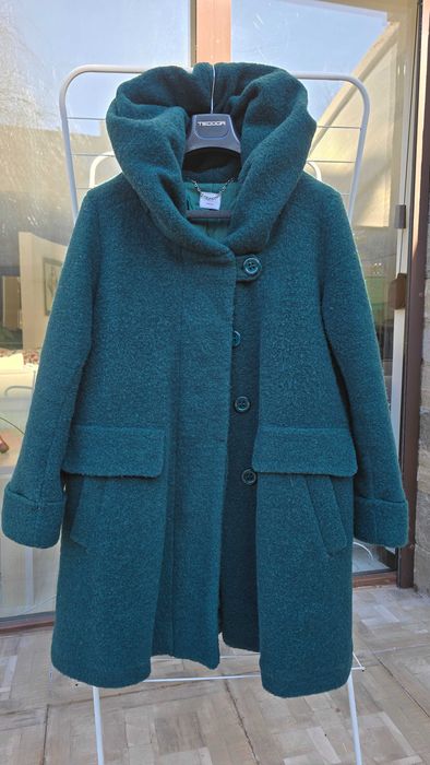 Дамско вълнено палто 2ХЛ-3ХЛ