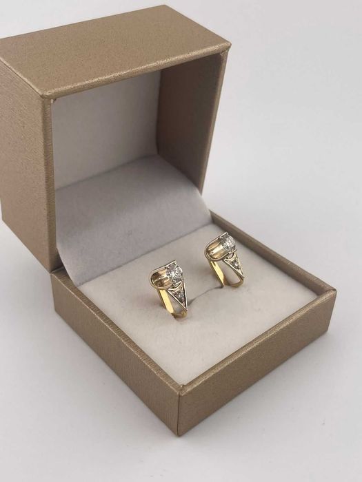Серьги с бриллиантами 750 пробы