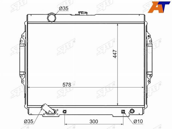 Радиатор  Mitsubishi Pajero