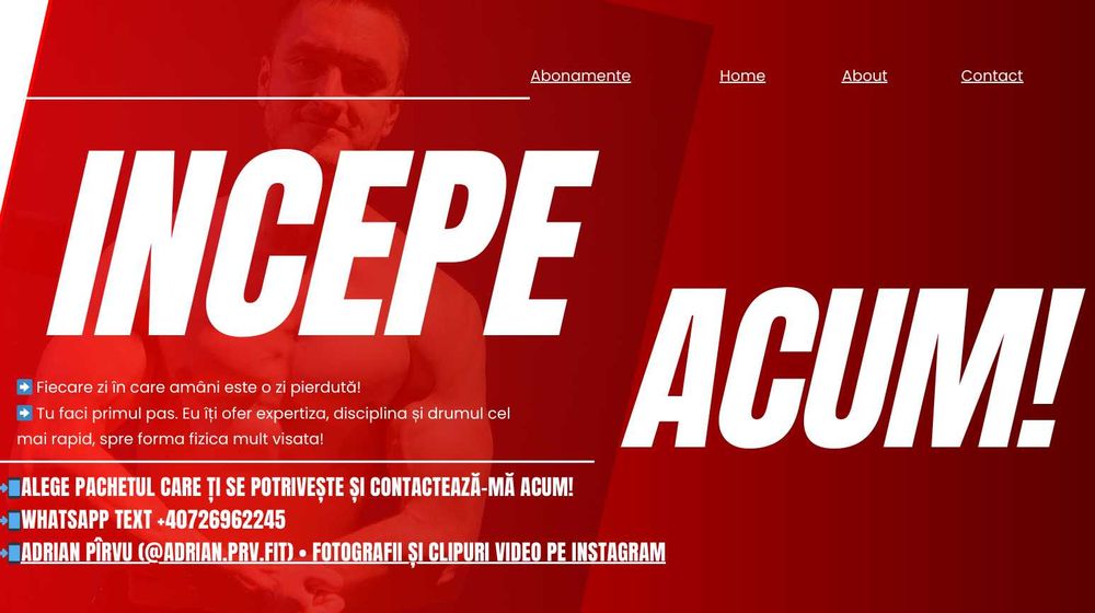 Plan antrenament fitness personalizat, definire/masa musculara