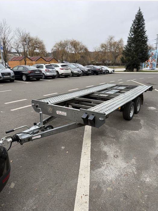 Remorca transport auto Tema Car 4520/2 S, an fabricatie 2019, 4,5 m utili, 3 tone, cu masa proprie 620 kg