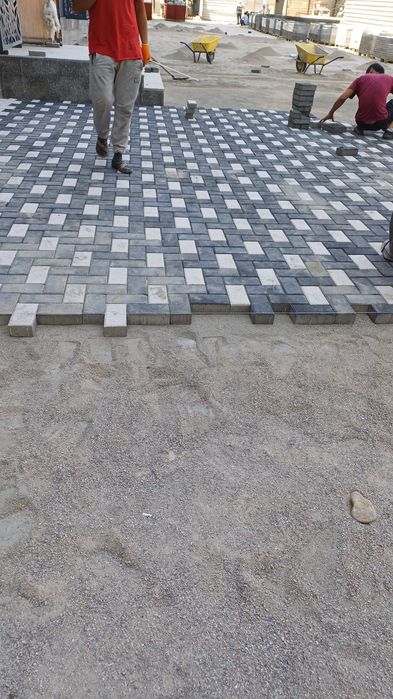 Укладка брусчатки