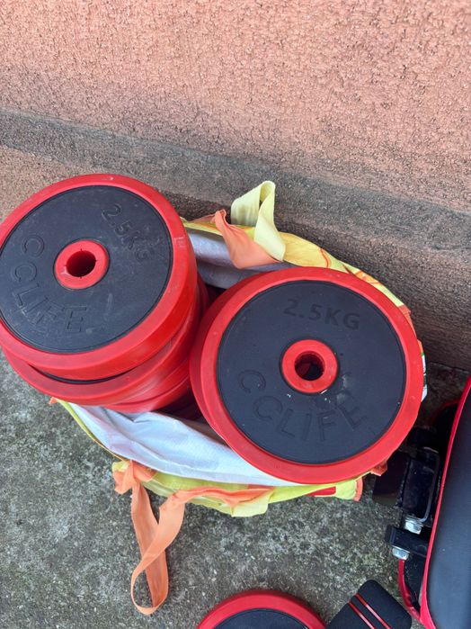 Aparat abdomene + set gantere cu greutăți